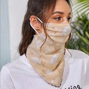 Face mask scarf headband